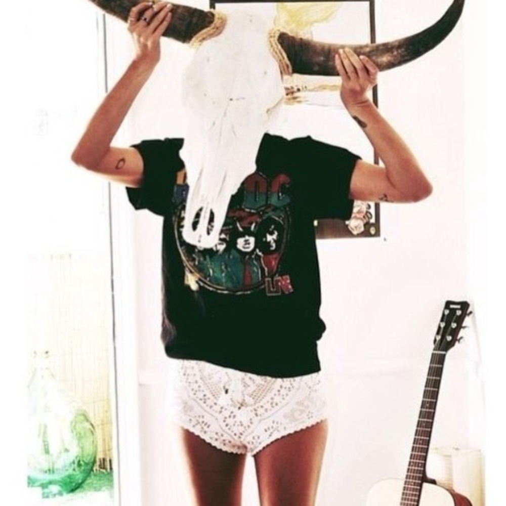 ♥️Spell FLEETWOOD Lace Shorts!! Black!! XS!! - Picture 2 of 11